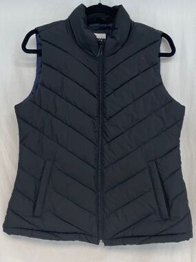 Gap Puffer Vest Fitted Black Women’s Size Medium